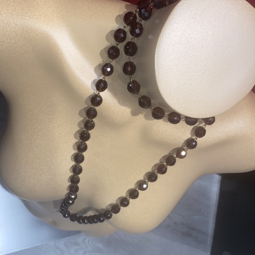 Gorgeous beaded long Necklace with clasp - Picture 2 of 7